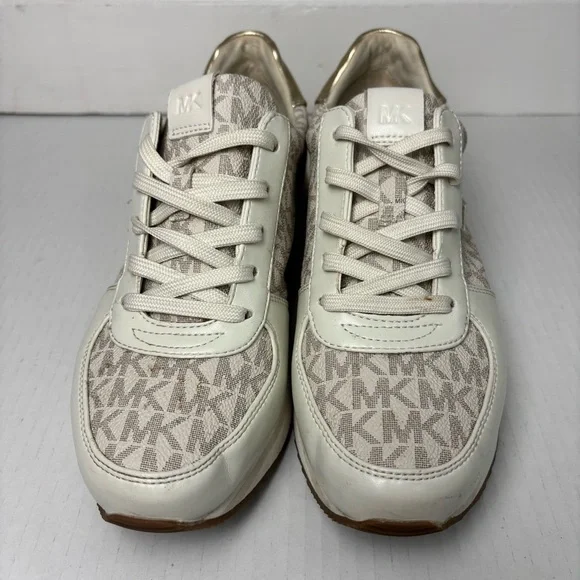 Michael Kors Womens Monique Logo Shoes Sz 8 Platform Trainer Sneaker - Picture 7 of 14